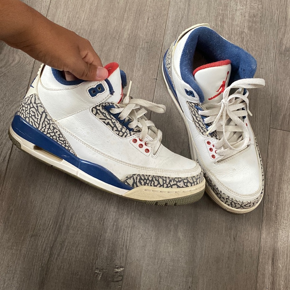 Mens Jordan 3’s Retro True Blue